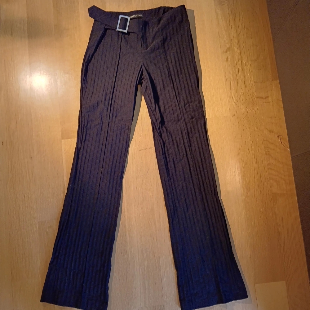 Black Belted Dress Pants!